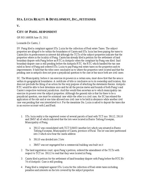 Homeowner to file suit vs Sta. Lucia Realty .